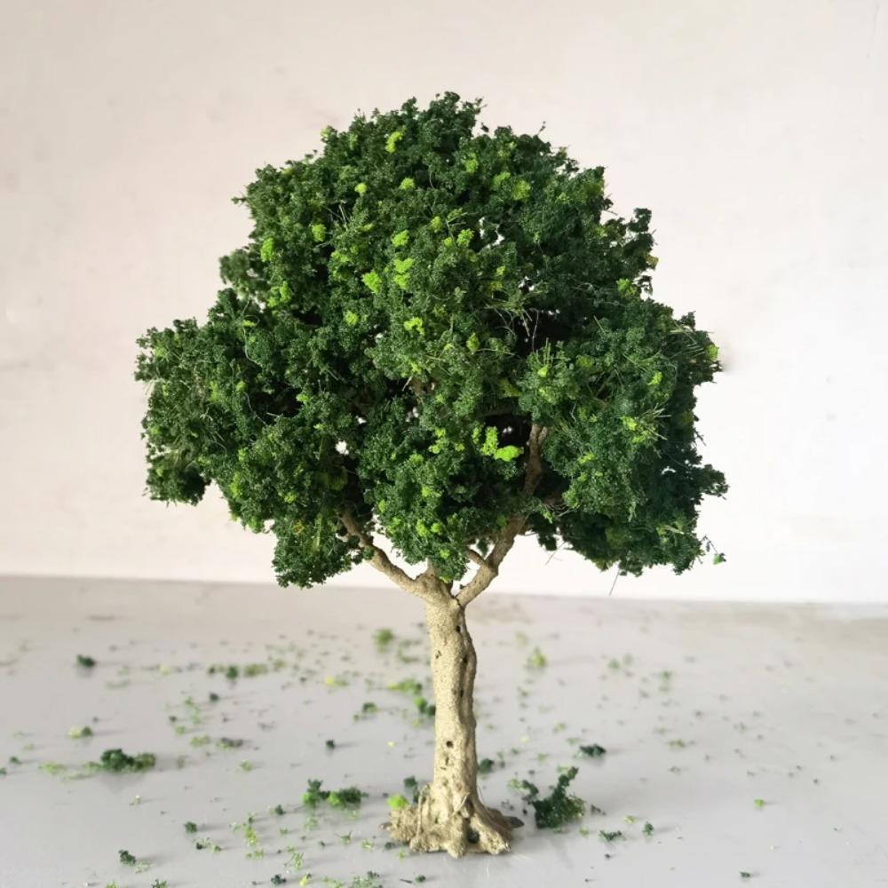 10-28cm Modelo de árvore de arame em miniatura boutique árvore verde para decoração de plataforma planta Modelo G/Ho/N escala trem ferrovia layout material