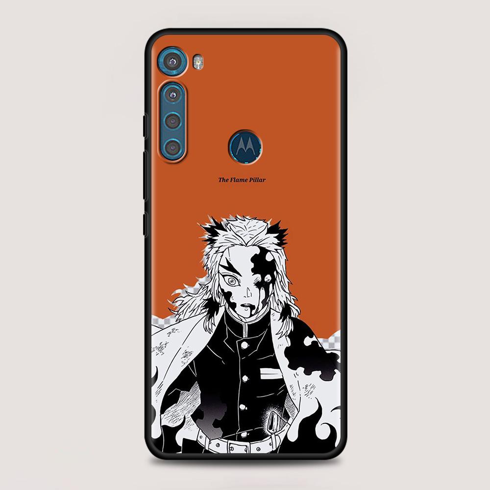 Anime Cartoon Demon Blade pentru MOTOROLA One Fusion Case pentru Moto G10 G9 G8 Plus Play Power One G20 G30 G40 G50 G60 Edge 20 Shell