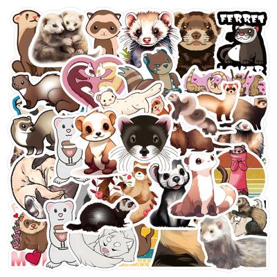 50 peças de adesivos de animais de zoológico de desenho animado faça você mesmo crianças brinquedo telefone skate laptop decalques adesivo de grafite