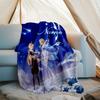 Pătură Personalizată cu Nume - Design cu Personaje Genshin Impact, Pătură pentru Canapea, Pat, Călătorii, Camping - Moale și Călduroasă, Cadou Minunat