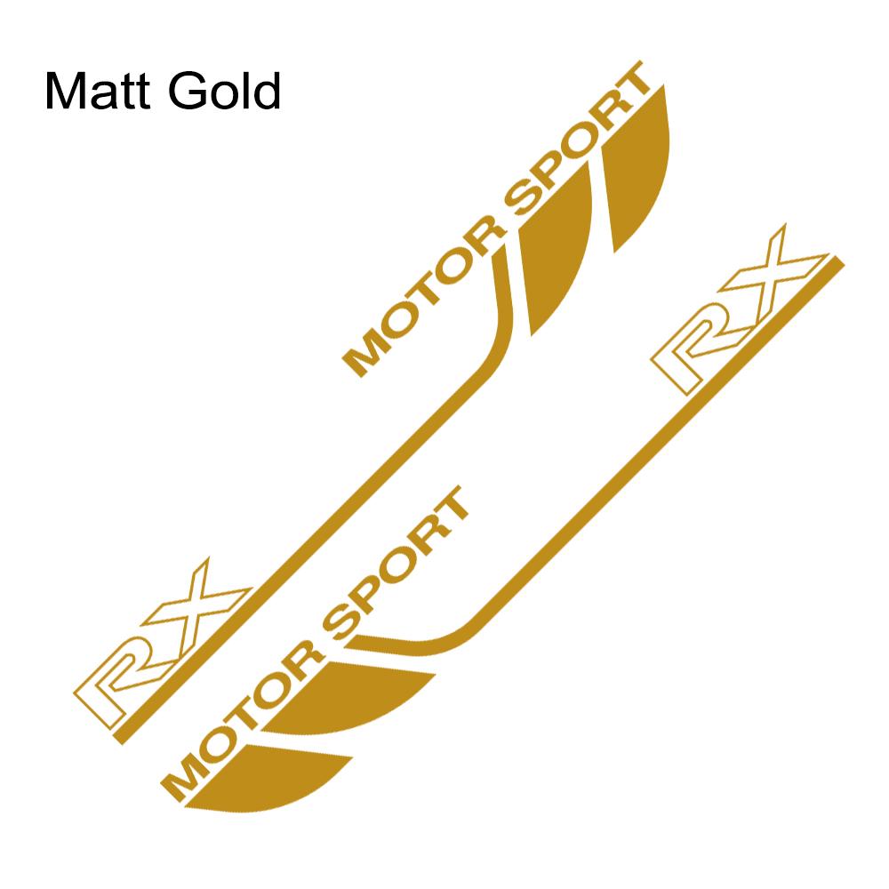 2PCS Car Door Side Stripe Stickers For Lexus RX 350 250 300 Motor Graphics Sport Body Decoration Auto Accessories Vinyl