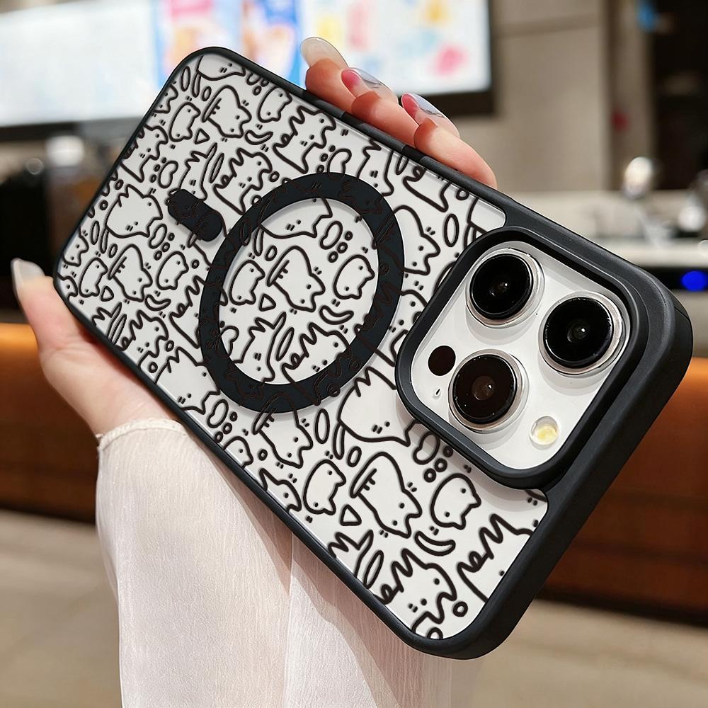 Magnetic Phone Case for iPhone  11 12 17 14 15 Pro Max 15 14 16 Pro13 14 15 16 Shockproof Case Mag-Safe Magnetic Ring Back Cover