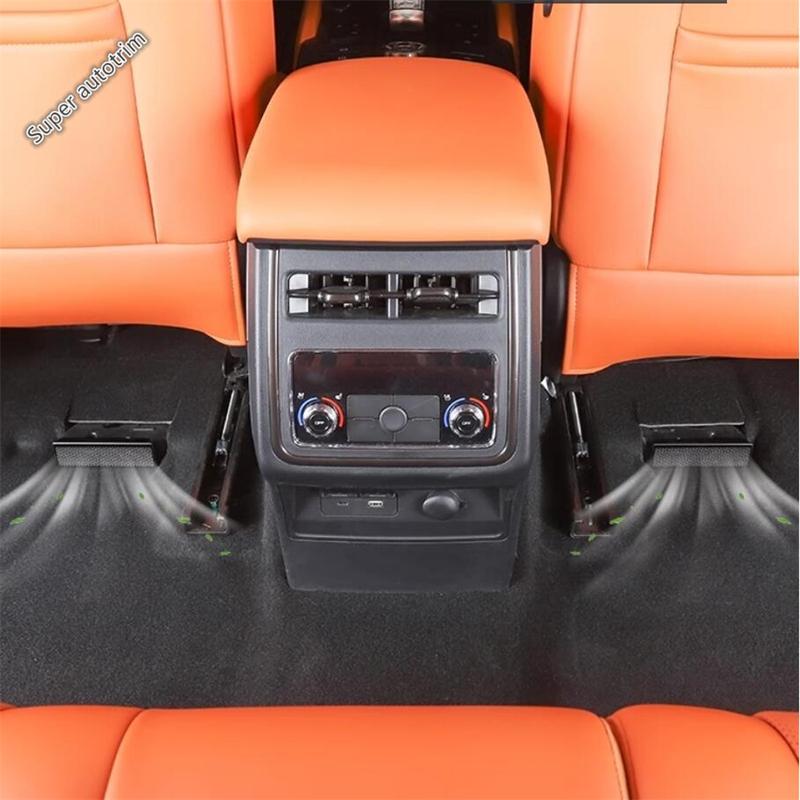 For Haval H9 2nd 2024 2025 Accessories Car Under Seat Floor Air Conditioning AC Vent Outlet Dust Cover Grille Frame Protection