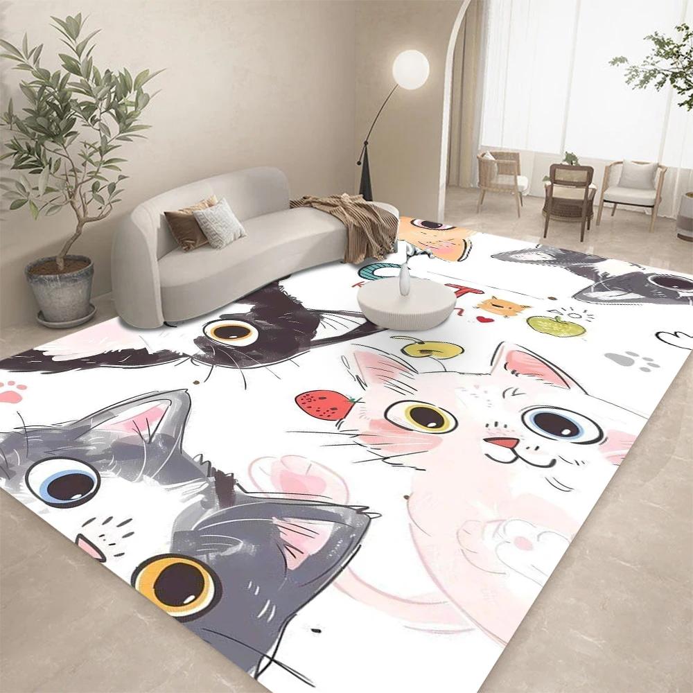 Many Cute Cats Children's Bedrooms Bedside Decorations Carpets Living Rooms Sofas Carpets Leisure Coffee Tables Mats Carpets