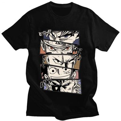 T-shirt à manches courtes imprimé Dragon Ball GOKU Animation Japonaise Été Homme et Femme Ample Coton Manches Courtes