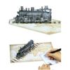 Steam Train 3D Greeting Card Happy Birthday Card with Envelope Creative Fathers Day Gift for Dad Grandad Husband
