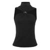 European and American style spring new women's clothing personalized metal decoration sleeveless neck hanging sexy slim vest top women