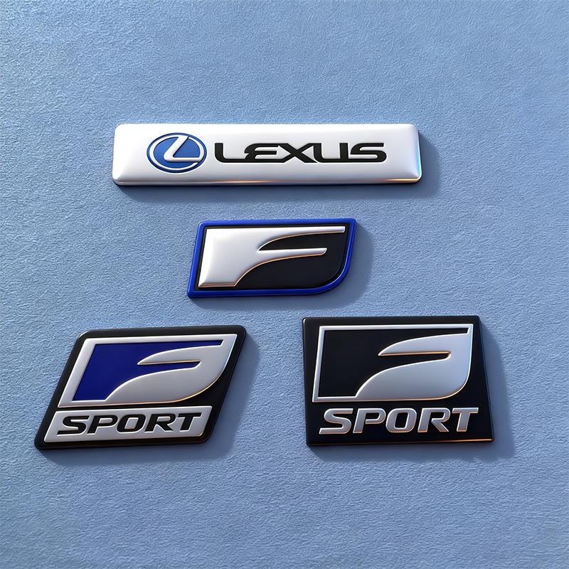 F SPORT Emblem Car Stickers 3D Metal Auto logo Badge Decal For Lexus GS IS LS500h ES260 ES300h RX350h NX260 UX260 LM LC RZ450e T