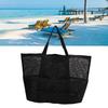 Shoulder Beach Bag Nylon Foldable Handbag Beach Shoulder Bag Multifunctional Mesh Beach Bag for Traveling Camping