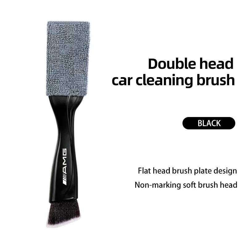 CDQ1 2025 Hot 2 In 1 Car Dust Tool Cleaning Brush Accessories Interior For Mercedes Benz AMG W203 W206 W220 W205 W211 W212 W201 W210