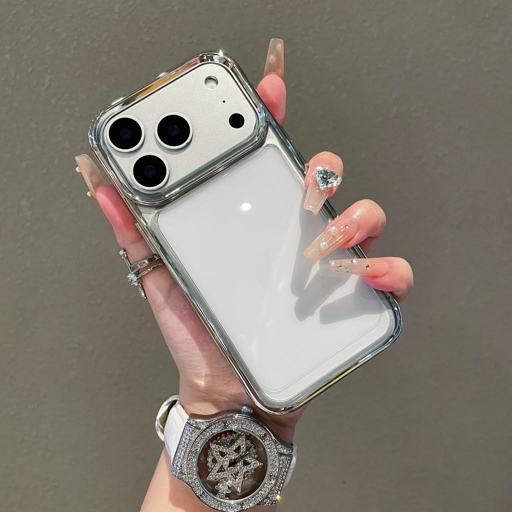 Plating Clear Armor Shockproof Phone Case For iPhone 17 Air 16 E 15 14 13 12 11 Pro Max Max Plus Anti-drop Bumper Cover