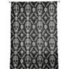 Skull Black Sheer Curtains Window Tulle Curtains For Living Room Bedroom For Kitchen Veiling Curtains Decoration