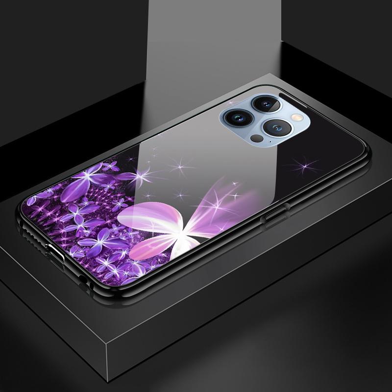 Чехол для телефона из закаленного стекла для OPPO Reno13 Reno14 Realme 11 12Pro 14 GTNeo6 C21Y C53 C75 OnePlus Nord2 NordCE3Lite Мягкий край Ударопрочный Гладкий чехол