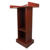 Podium Stand, Modern Wooden Classroom Lecterns & Podiums with Storage Shelf, Professional Presentation Podium for Classroom, Wedding,  , Speech (