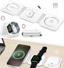 LogiLink 15W Foldable Qi 3-in-1 Wireless Charger for iPhone Apple Watch AirPods White