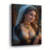 Metal Poster Vintage Lady 20x30cm Home Wall Decor
