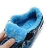 Kids' Fleece-Lined Soccer Shoes Non-slip Turf Sole Strap Breathable Printed Football Boots