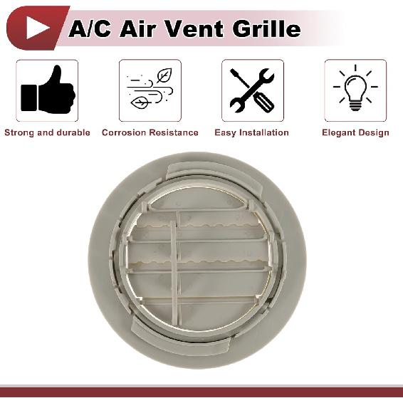 Rear Roof Air Outlet Vent Grille for Ford Expedition 2011-2020 Air Conditioning Fresh Air Grille No.9L1Z19893AG Beige 1 Pc