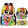 Mochila de Dibujos Animados Las Supernenas Con Correas Acolchadas de Espuma Para la Escuela y el Uso Diario