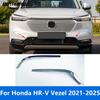 For Honda HR-V Vezel - 2024 2025 Chrome Front Bumper Grille Racing Grill Molding Trim Sticker Accessories Car Styling