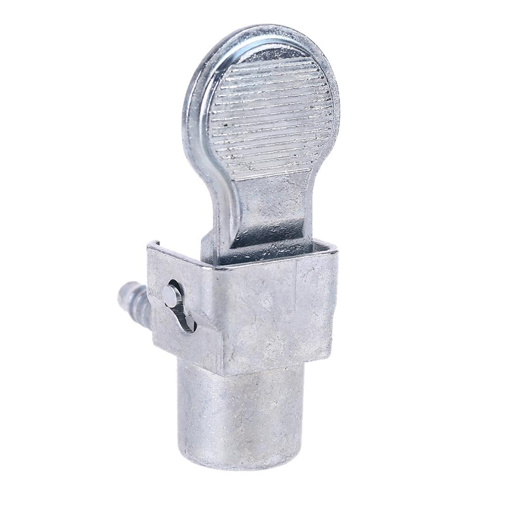 Metal Air Chuck Mini Tire Inflator Hose End with Barb Connector for Hose Repair