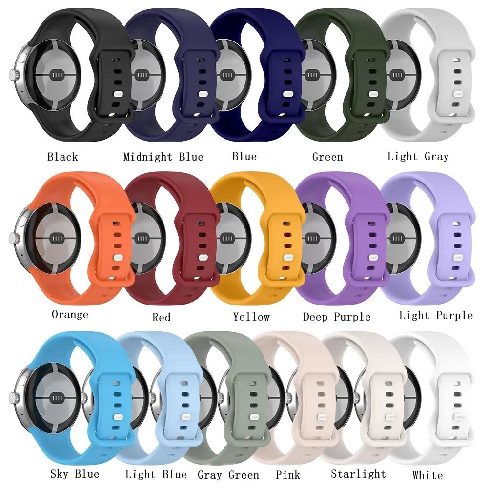 Silicone Band for Google Pixel 4 3 45 41mm Sport Breathable Replacement Wristband for Google Pixel 4 3 2 1 41mm Men Women Strap