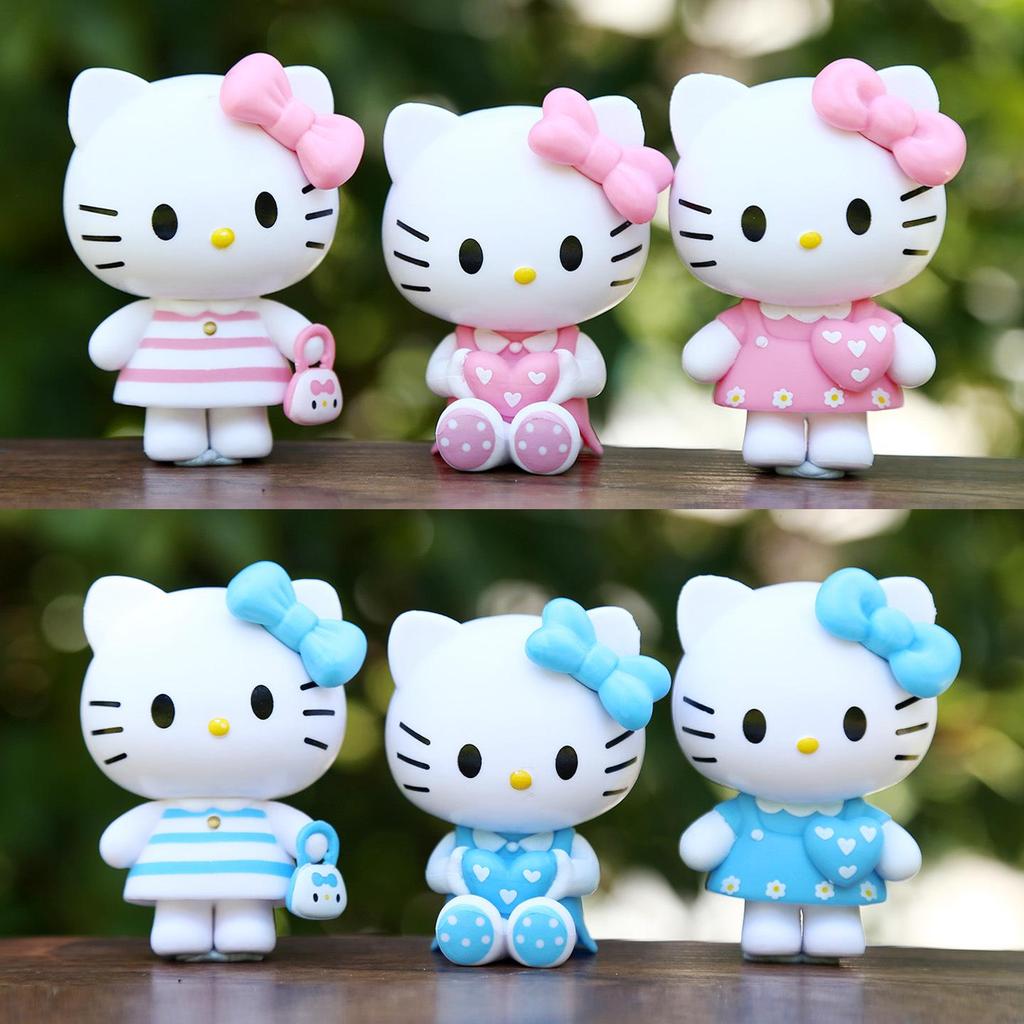 Cartoon Cat Figurine Blind Box: Q Version Kitten Desktop/Car Decoration Trendy Toy Gift