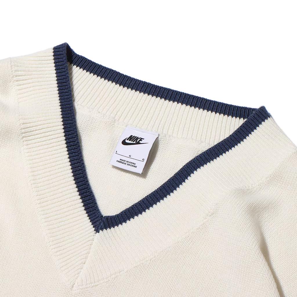 Nike SS23 Gestreifter Pullover Herren Tops Beige DX0009-133