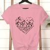 Fashion Women Summer Mountain Hiking Camping Print Adventure Awaits Crew Neck Short Sleeve Tee Tops