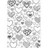 Matrice de gaufrage A6 'Sizzix - 3D Textured Impressions' Coeurs