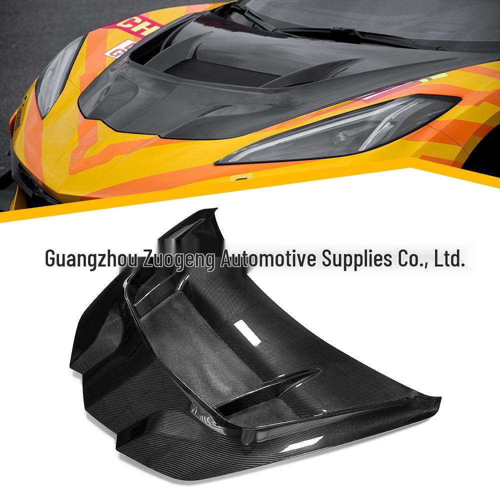 Chevrolet Corvette C8 Carbon Fiber Engine Hood Kit