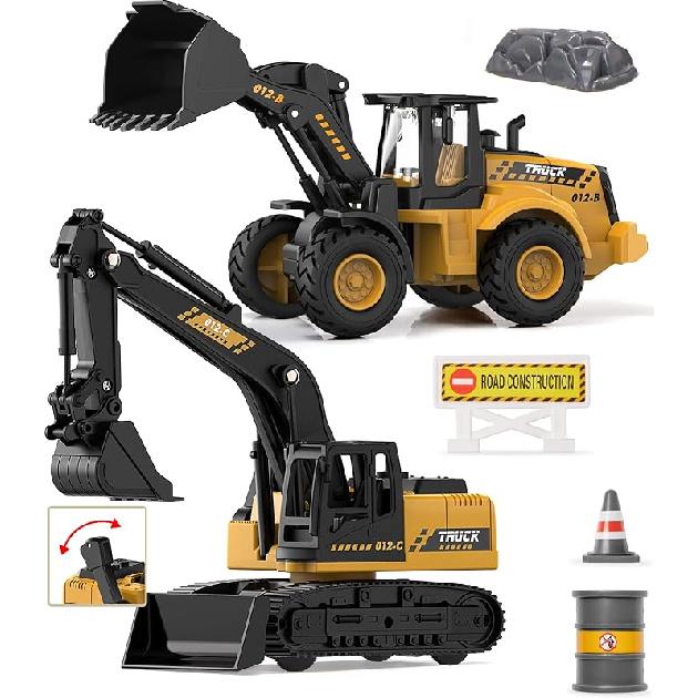 

Construction Toys Excavator for Kids, Geyiie Toys Truck Excavator Tractors for Boys Girls 3-5 4-7 8-12 Year Old Kids, Birthday Gift Enhanced Edition