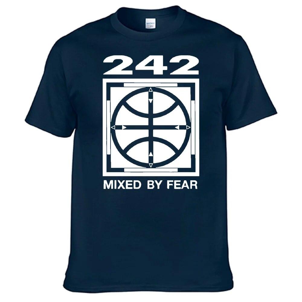 Koszulka Unisex Front 242 100% Bawełna Unisex Damska Koszulka Top Sprzedaż N03