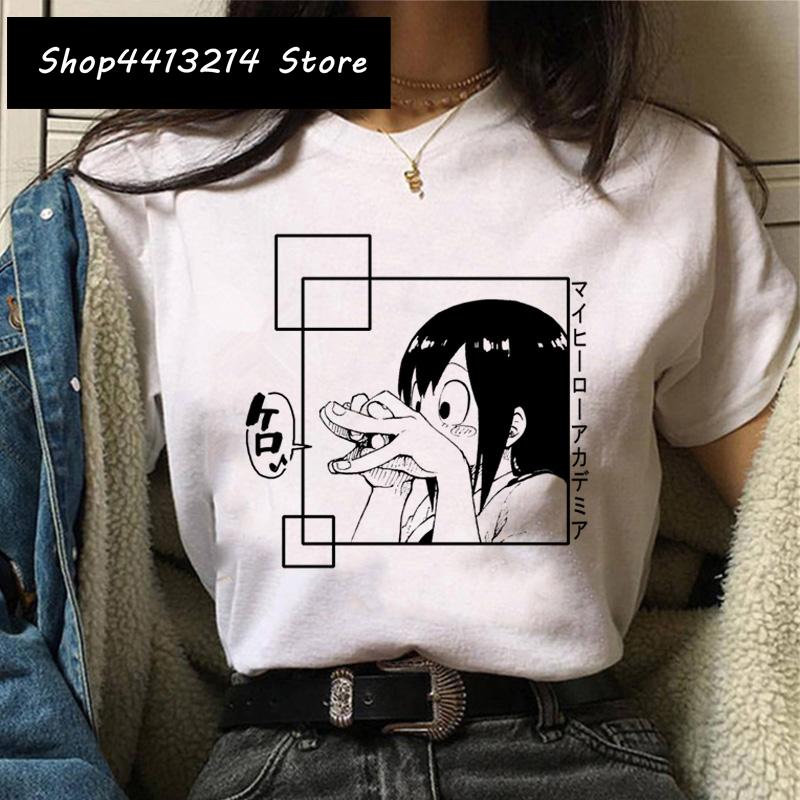 Cartoon Women My Hero Academia T Shirt Tee Funny Himiko Toga Clothing Boku No Hero Academia Harajuku 2021 Tshirt Female Ulzzang