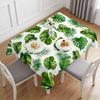 Rectangle Tablecloth Summer Monstera Palm Leaf Table Cloth for Table Decor Tropical Green Leaves Tables Cover for Holiday Party