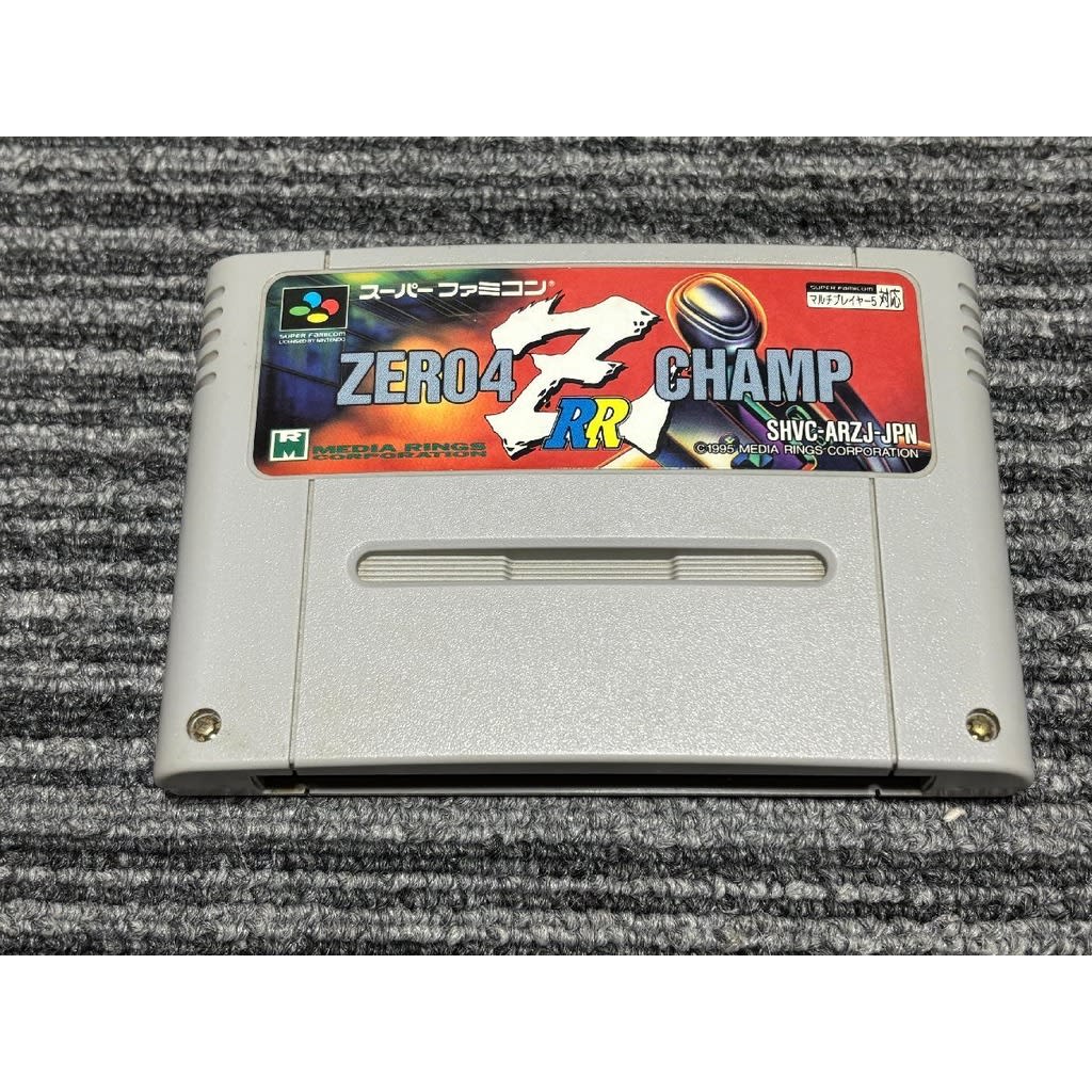 Used Zero 4 Champ RR-Z SFC SNES Super Famicom SHVC-ARZJ tested working Nintendo Sports Media Rings NTSC-J Super Nintendo Cartridge