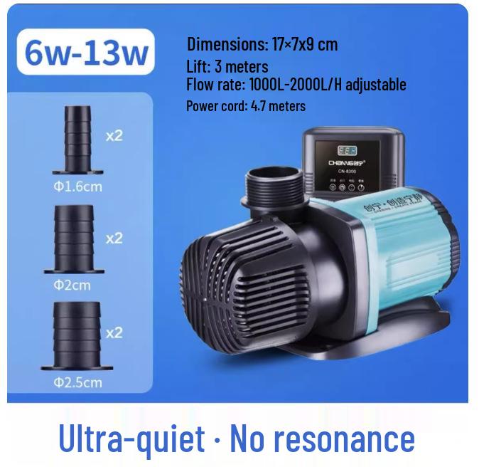 Chuangning Ultra-Quiet Submersible Fish Pond Pump, Bottom Suction & Amphibious Circulation, Variable Frequency Water Pump.