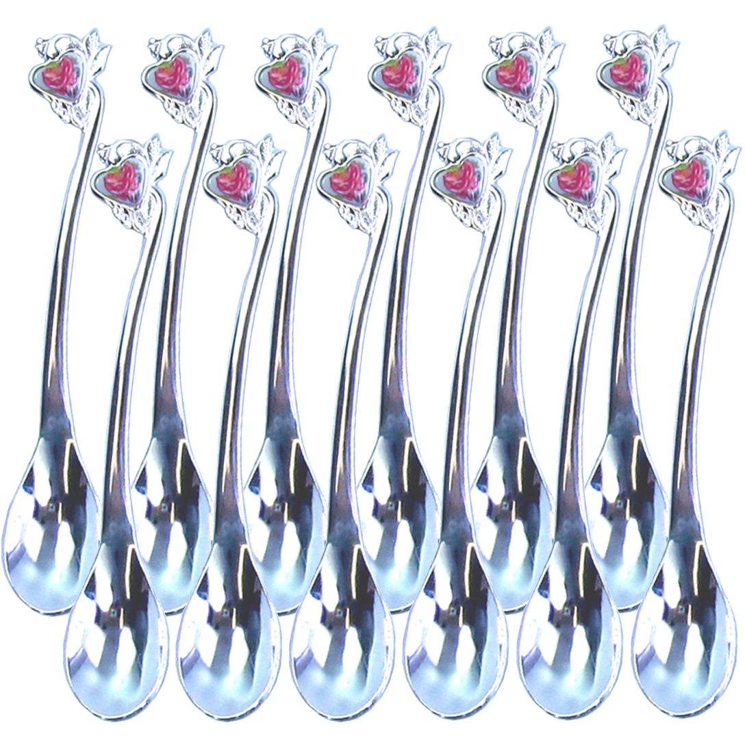 Nagao Rosemary Coffee Set of Made in Japan Spoons, Silver, 12,