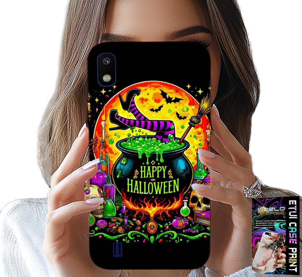 Etui Do Samsung A10 - Wiedźma Kociołek Różdżka Halloween Szkło