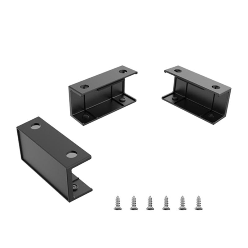 

Adjustable Laptop Stand for Desk, Space Saving Under Desk Notebook Holder Mount for Keyboards and Routers чёрный