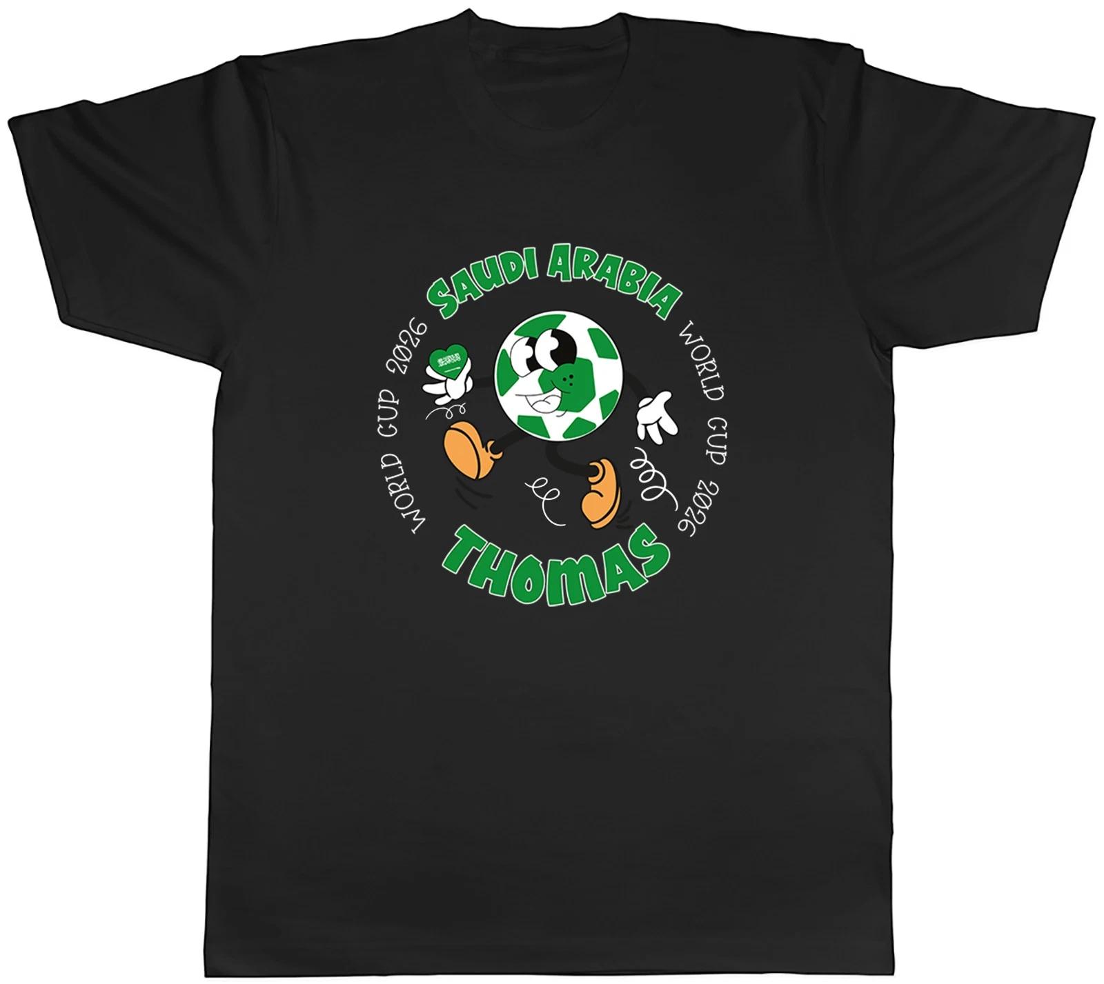 Personalised Saudi Arabia World Cup Football Fan Mens T-Shirt Tee Gift Top XS
