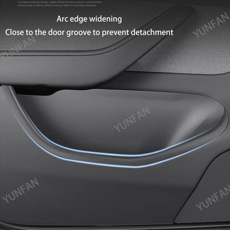 For Tesla Model Y Accessories 2025 Juniper TPE Full Cover Door Pocket Organizer Waterproof Dustproof Storage Liners for Front