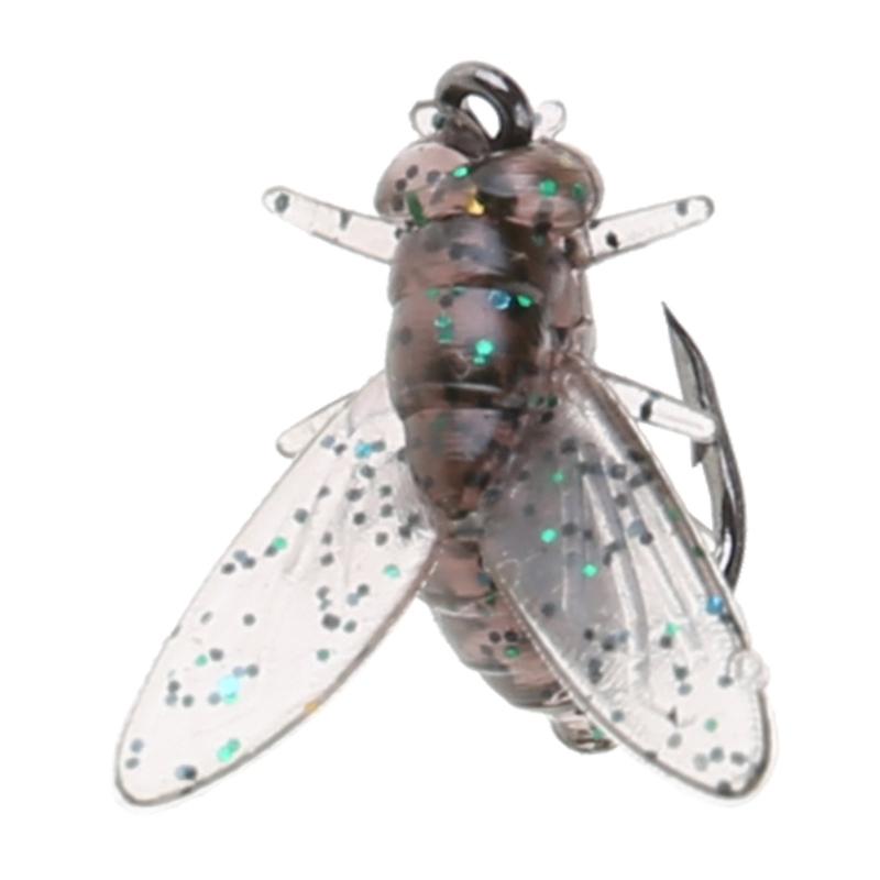 20Pcs Fly Fishing Spinner Baits Lures Fly Fishing Baits Trout Jigs Swimbaits Fly Hook Soft Baits Easy to Use