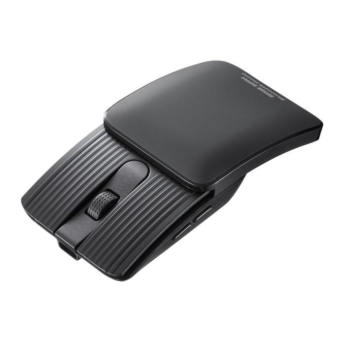 Sanwa Supply Bluetooth Mouse Compact Slide Storage 5-Button Silent Rechargeable Black MA-BBS526GY Gray