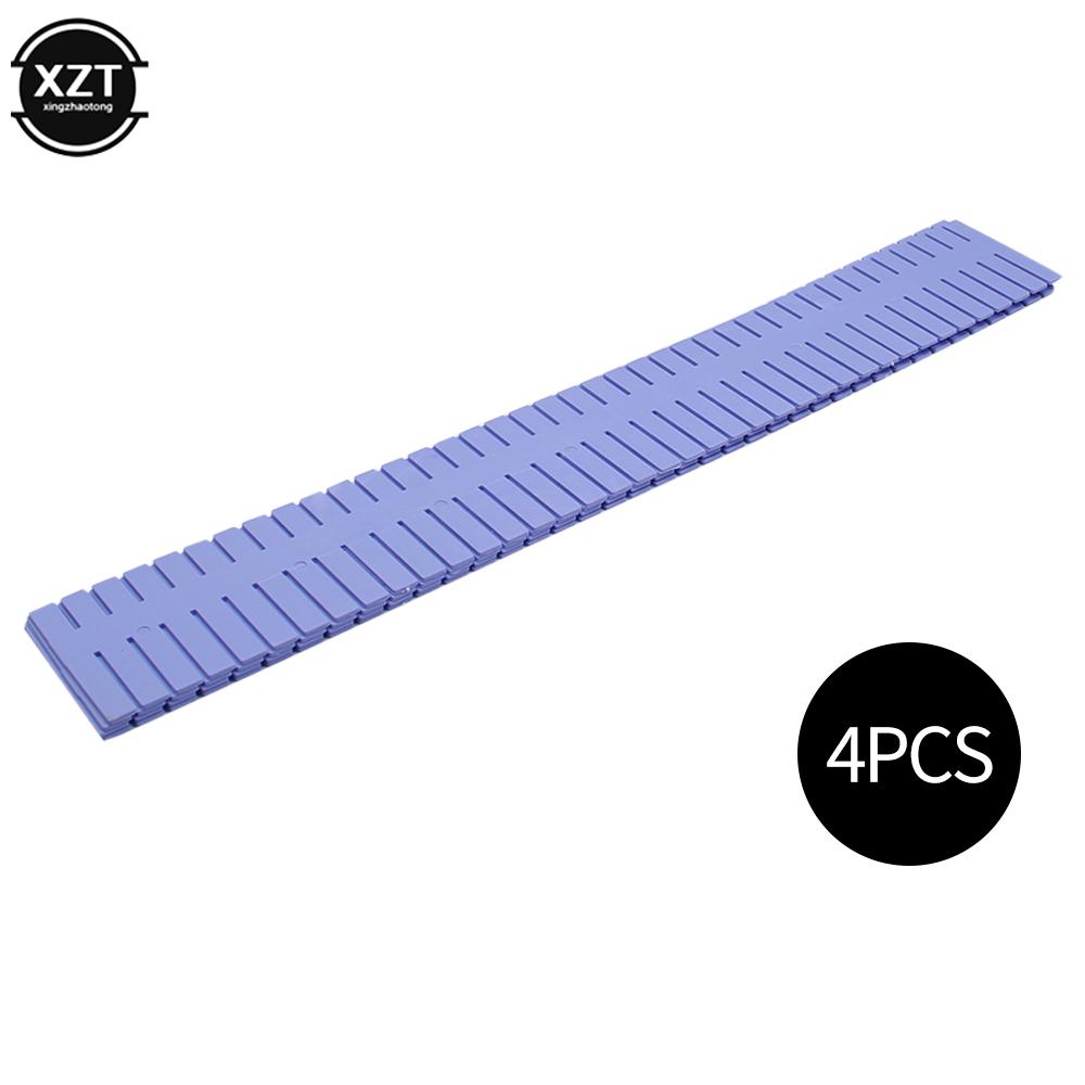 4Pcs Drawer Divider Adjustable Plastic Free Combination Partition Storage Shelves Underwear Socks Organizer for Makeup Clapboard