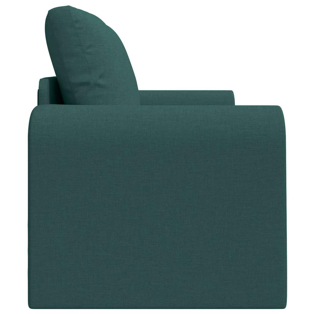 60 cm Dark Green Fabric Sleeper Sofa
