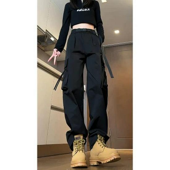 

Мужские высокие функциональные брюки карго - Водоотталкивающие, Ветрозащитные для весенних и осенних видов спорта на открытом воздухе M (90-115 jin, roomy fit)