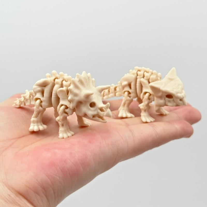 3D-gedrucktes T-Rex-Skelett Spielzeug Vollkörper Gelenkige Gelenke Realistisches Dinosaurier-Tier-Modell für Sammler