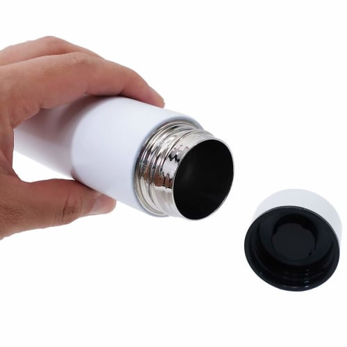 Snoopy Mini Insulated Stainless Steel Water Bottle with Pocket / Lunchtime Peanuts