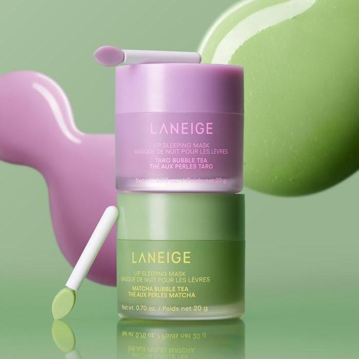 LANEIGE Lippen-Schlafmaske Matcha Bubble Tea 20g + ZUFÄLLIGES GESCHENK